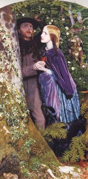 Arthur Hughes The Long Engagement oil painting picture